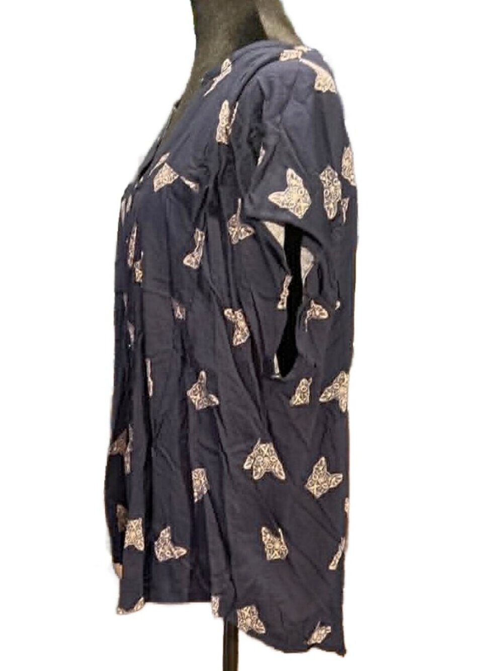 NWT TORRID French Bulldog Blouse - Picture 2 of 4